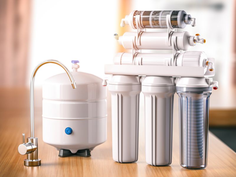 Water Softener System in a Home
